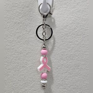 Breast Cancer awareness keychain.